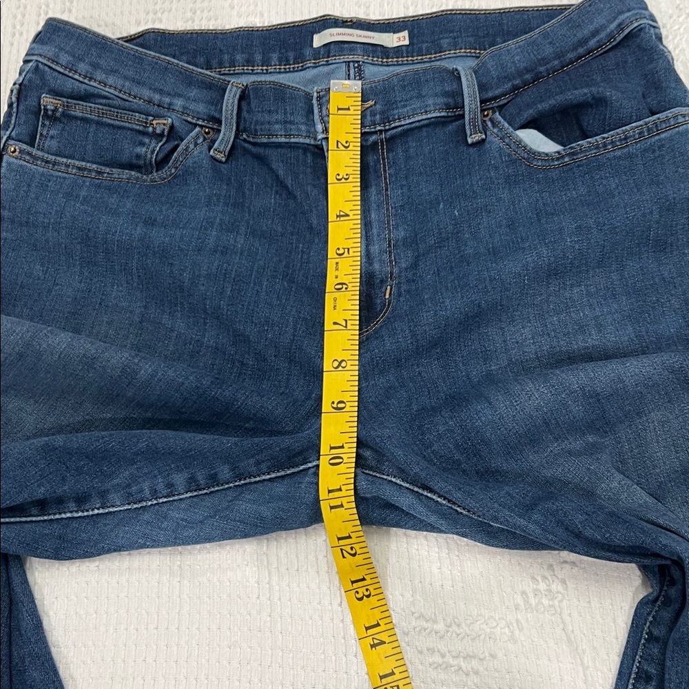 Women’s Levi's Blue Distressed Ankle & Cropped Jeans Size 33 - Picture 4 of 8